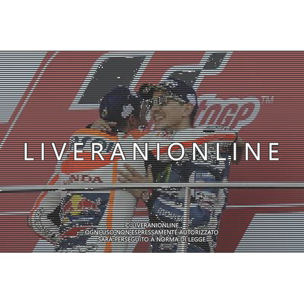 13.11.2016. Circuito Ricardo Tormo, Valencia, Spagna.Jorge Lorenzo e Marc Marquez. FOTO G PIAZZOLLA-AG ALDO LIVERANI SAS