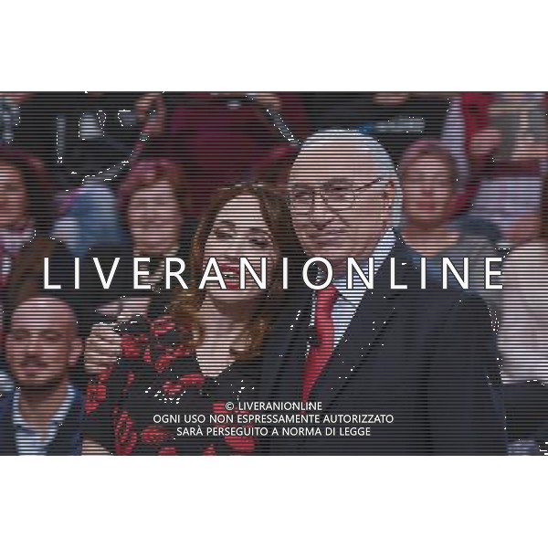 Trasmissione TV \' Domenica In \' Roma - 13.11.2016 - Studi Rai Cinecitta\' - nella foto: Pippo Baudo e Chiara Francini /Ph.Corradetti-Ag Aldo Liverani