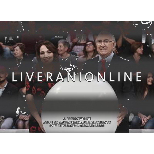 Trasmissione TV \' Domenica In \' Roma - 13.11.2016 - Studi Rai Cinecitta\' - nella foto: Pippo Baudo e Chiara Francini /Ph.Corradetti-Ag Aldo Liverani