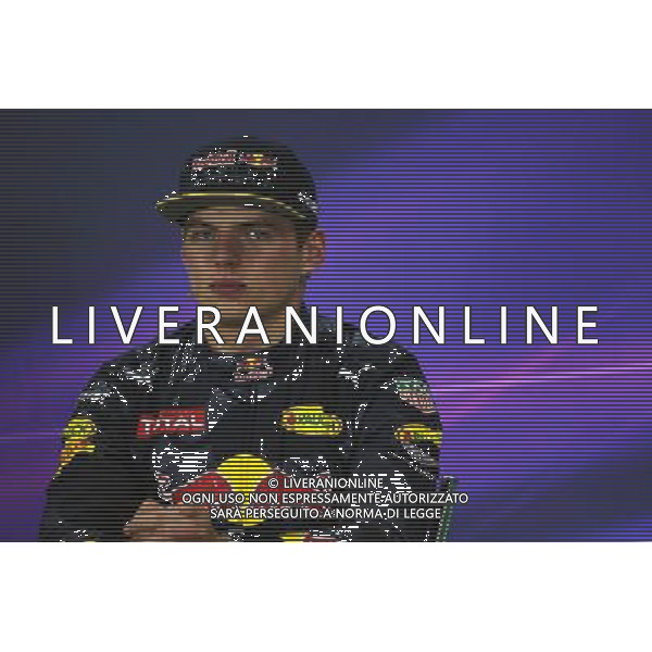 Max Verstappen (NLD) Red Bull Racing in the FIA Press Conference. 13.11.2016. Formula 1 World Championship, Rd 20, Brazilian Grand Prix, Sao Paulo, Brazil, Race Day. / AGENZIA ALDO LIVERANI SAS - ITALY ONLY EDITORIAL USE ONLY - Gp F1 Brasile Gara