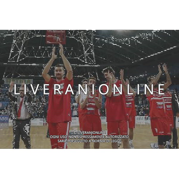 Consultinvest Pesaro vs Openjobmetis Varese 13/11/2016 nella foto: ESULTANZA FINALE OPENJOBMETIS VARESE Â©CLAUDIO ZAMAGNI/AGENZIA ALDO LIVERANI S.A.S.