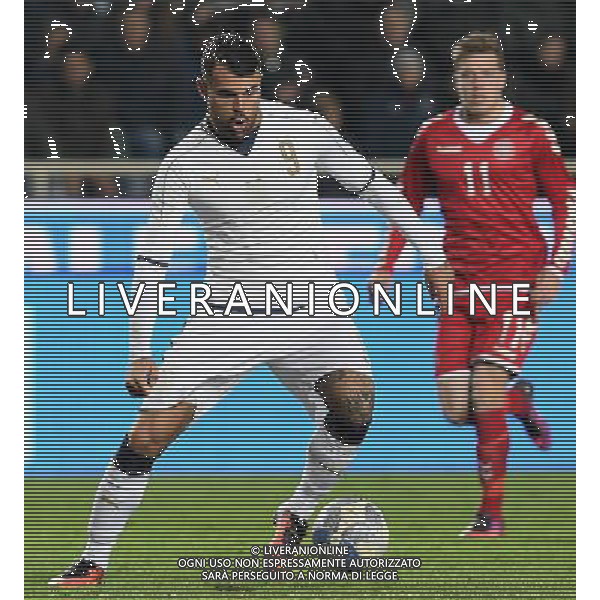 Amichevole Under 21 Bergamo - 14.11.2016 Italia-Danimarca Nella Foto:petagna /Ph.Vitez-Ag. Aldo Liverani