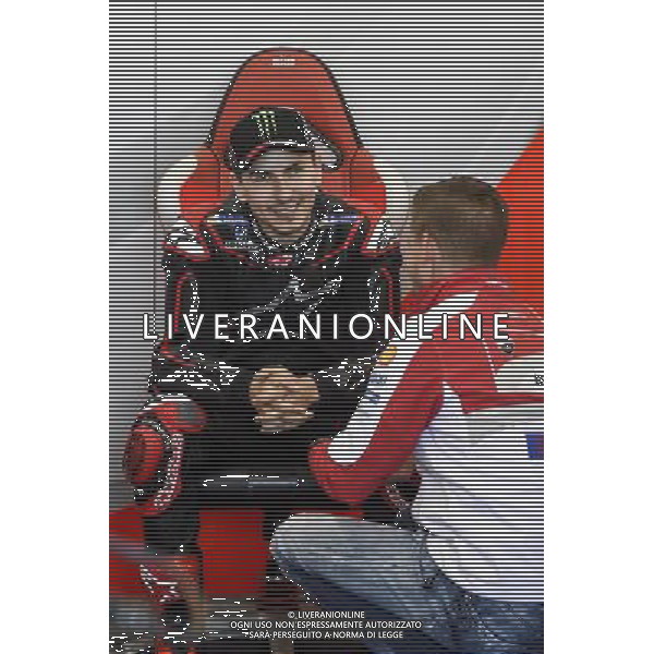 15.11.2016.Circuito Ricardo Tormo, Valencia, Spagna.Jorge Lorenzo e Casey Stoner (Ducati) Â©PIAZZOLLA / AGENZIA ALDO LIVERANI SAS - Prima giornata dei test post stagionali di Valencia Spagna - 15.11.2016