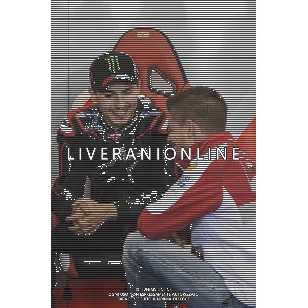 15.11.2016.Circuito Ricardo Tormo, Valencia, Spagna.Jorge Lorenzo e Casey Stoner (Ducati) Â©PIAZZOLLA / AGENZIA ALDO LIVERANI SAS - Prima giornata dei test post stagionali di Valencia Spagna - 15.11.2016