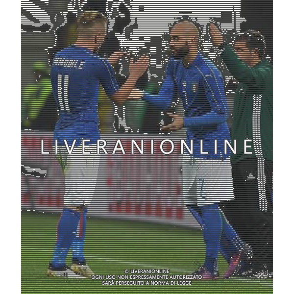 Amichevole Milano - 15.11.2016 Italia-Germania Nella Foto: sostituzione di ciro immobile con simone zaza /Ph.Vitez-Ag. Aldo Liverani