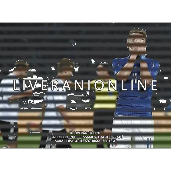 Amichevole Milano - 15.11.2016 Italia-Germania Nella Foto:i ciro mmobile si dispera per l\'occasione mancata /Ph.Vitez-Ag. Aldo Liverani