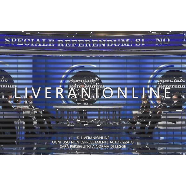Trasmissione TV \' Porta a Porta \' Roma - 16.11.2016 - Studi RAI Teulada - nella foto: Bruno Vespa /Ph.Corradetti-Ag Aldo Liverani / AGENZIA ALDO LIVERANI SAS