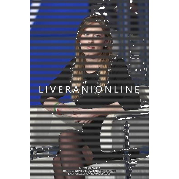 Trasmissione TV \' Porta a Porta \' Roma - 16.11.2016 - Studi RAI Teulada - nella foto: Maria Elena Boschi /Ph.Corradetti-Ag Aldo Liverani / AGENZIA ALDO LIVERANI SAS