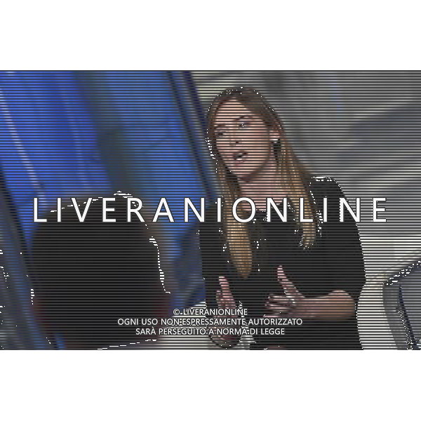 Trasmissione TV \' Porta a Porta \' Roma - 16.11.2016 - Studi RAI Teulada - nella foto: Maria Elena Boschi /Ph.Corradetti-Ag Aldo Liverani / AGENZIA ALDO LIVERANI SAS