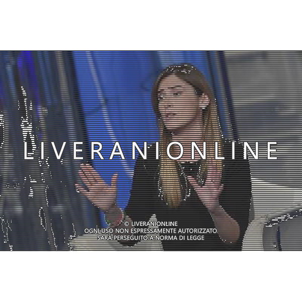 Trasmissione TV \' Porta a Porta \' Roma - 16.11.2016 - Studi RAI Teulada - nella foto: Maria Elena Boschi /Ph.Corradetti-Ag Aldo Liverani / AGENZIA ALDO LIVERANI SAS