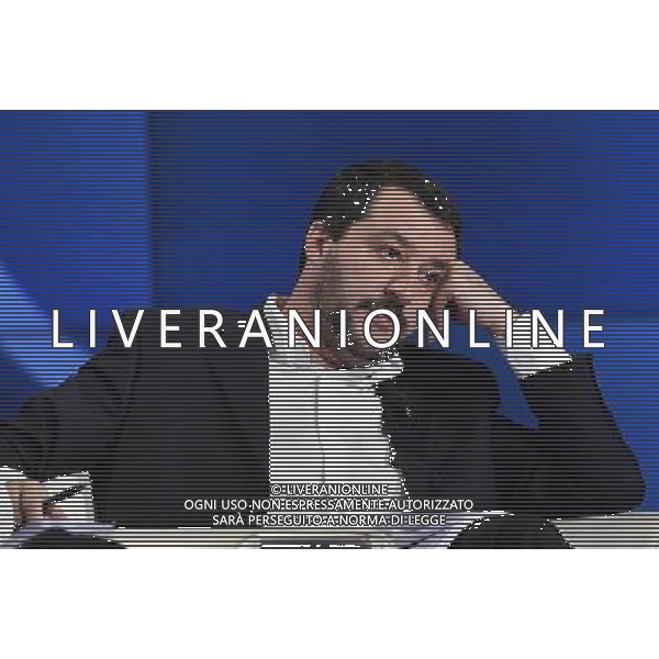 Trasmissione TV \' Porta a Porta \' Roma - 16.11.2016 - Studi RAI Teulada - nella foto: Matteo Salvini /Ph.Corradetti-Ag Aldo Liverani / AGENZIA ALDO LIVERANI SAS