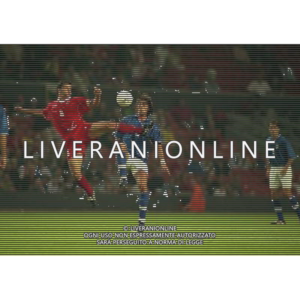 04-09-1998 ANFIELD LIVERPOOL- GALLES ITALIA NELLA FOTO DINO BAGGIO AG ALDO LIVERANI SAS 