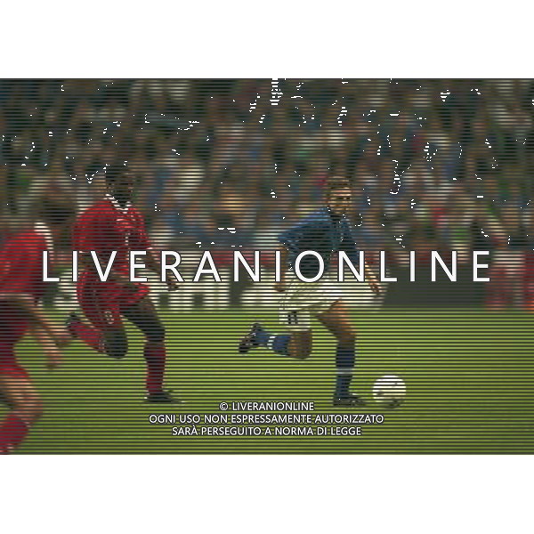 04-09-1998 ANFIELD LIVERPOOL- GALLES ITALIA NELLA FOTO EUSEBIO DI FRANCESCO AG ALDO LIVERANI SAS 