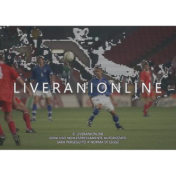 04-09-1998 ANFIELD LIVERPOOL- GALLES ITALIA NELLA FOTO ROBERTO BAGGIO AG ALDO LIVERANI SAS 
