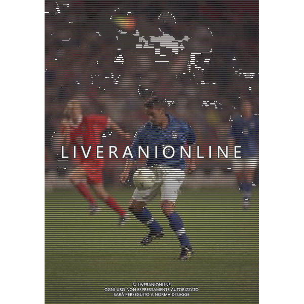 04-09-1998 ANFIELD LIVERPOOL- GALLES ITALIA NELLA FOTO ROBERTO BAGGIO AG ALDO LIVERANI SAS
