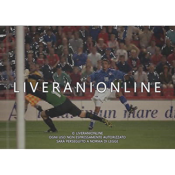 04-09-1998 ANFIELD LIVERPOOL- GALLES ITALIA NELLA FOTO ROBERTO BAGGIO AG ALDO LIVERANI SAS 