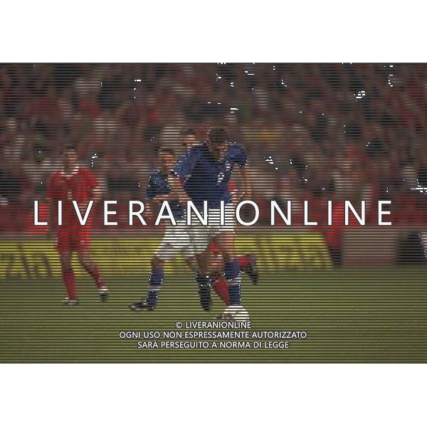 04-09-1998 ANFIELD LIVERPOOL- GALLES ITALIA NELLA FOTO CHRISTIAN VIERI AG ALDO LIVERANI SAS