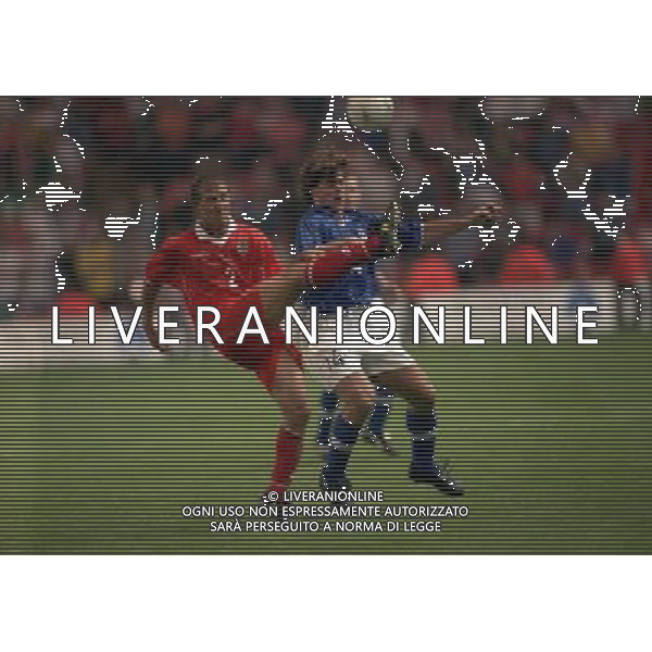 04-09-1998 ANFIELD LIVERPOOL- GALLES ITALIA NELLA FOTO MICHELE SERENA AG ALDO LIVERANI SAS
