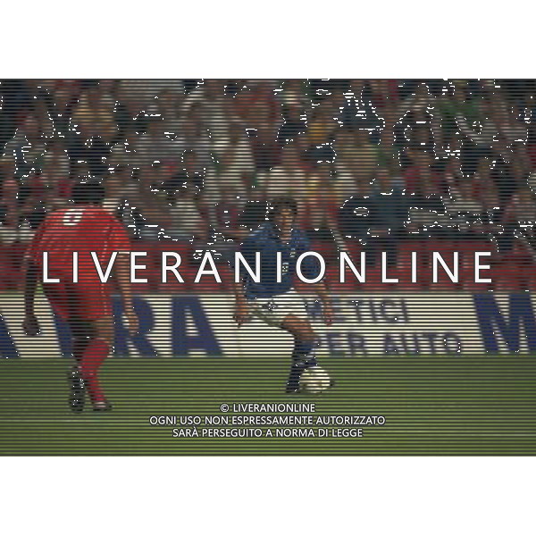 04-09-1998 ANFIELD LIVERPOOL- GALLES ITALIA NELLA FOTO ALESSANDRO DEL PIERO AG ALDO LIVERANI SAS
