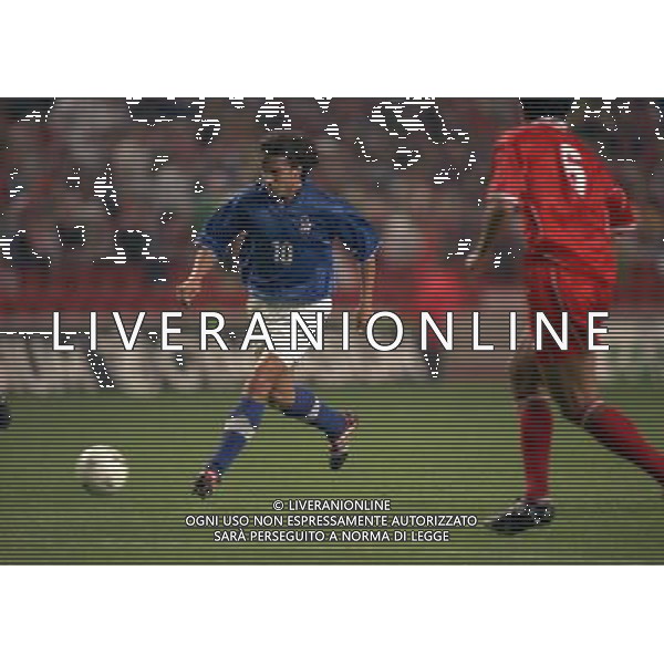 04-09-1998 ANFIELD LIVERPOOL- GALLES ITALIA NELLA FOTO ALESSANDRO DEL PIERO AG ALDO LIVERANI SAS