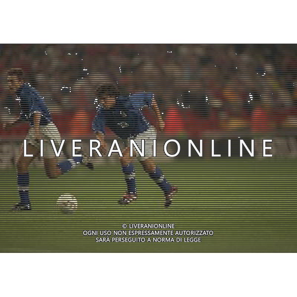 04-09-1998 ANFIELD LIVERPOOL- GALLES ITALIA NELLA FOTO ALESSANDRO DEL PIERO AG ALDO LIVERANI SAS