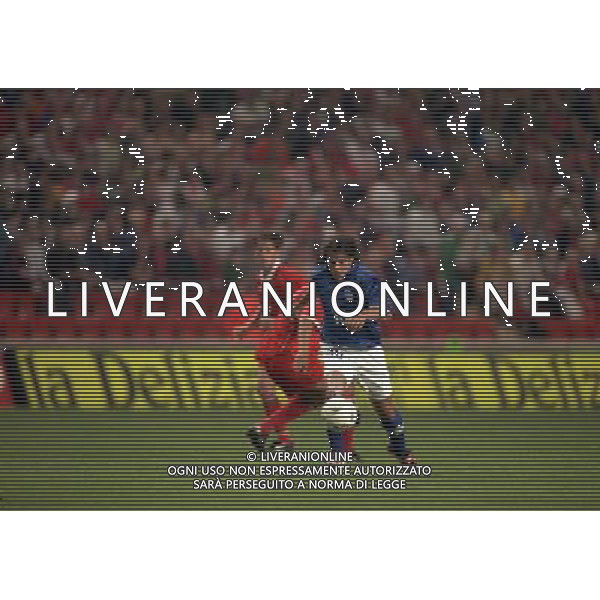 04-09-1998 ANFIELD LIVERPOOL- GALLES ITALIA NELLA FOTO ALESSANDRO DEL PIERO AG ALDO LIVERANI SAS