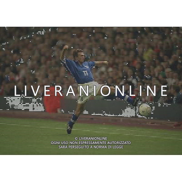 04-09-1998 ANFIELD LIVERPOOL- GALLES ITALIA NELLA FOTO EUSEBIO DI FRANCESCO AG ALDO LIVERANI SAS 