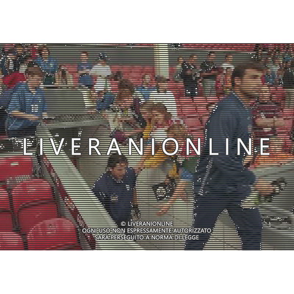 04-09-1998 ANFIELD LIVERPOOL- GALLES ITALIA NELLA FOTO ANGELO PERUZZI E GIANLUIGI BUFFON AG ALDO LIVERANI SAS