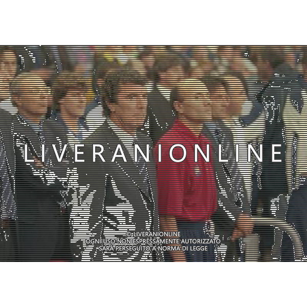 04-09-1998 ANFIELD LIVERPOOL- GALLES ITALIA NELLA FOTO DINO ZOFF CON FRANCESCO ROCCA AG ALDO LIVERANI SAS