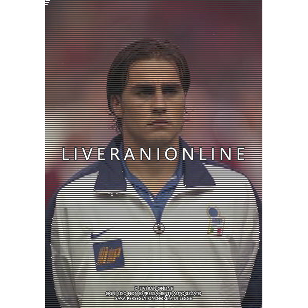 04-09-1998 ANFIELD LIVERPOOL- GALLES ITALIA NELLA FOTO FABIO CANNAVARO AG ALDO LIVERANI SAS 