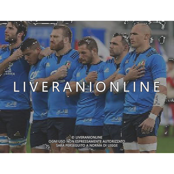 Cariparma Test Match 2016 di Rugby Firenze - 19.11.2016 Italia-Sud Africa Nella Foto:italia durante l\'inno nazionale /Ph.Vitez-Ag. Aldo Liverani