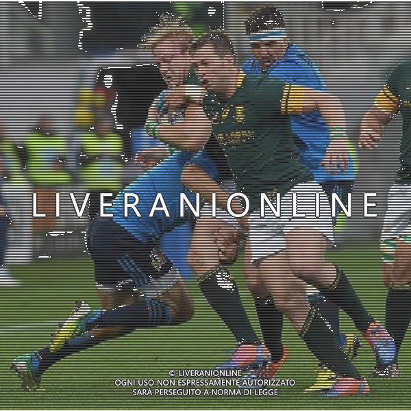 Cariparma Test Match 2016 di Rugby Firenze - 19.11.2016 Italia-Sud Africa Nella Foto:adriaan strauss fermato da andries van shalkwyk e luke mclean /Ph.Vitez-Ag. Aldo Liverani