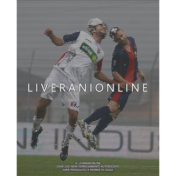 sorrentino(samb) e genevier(lume) CALCIO LEGA PRO LUMEZZANE-SAMBENEDETTESE,lumezzane(bs) 19 novembre 2016. Ph Fotolive Alessio Guitti / AGENZIA ALDO LIVERANI SAS