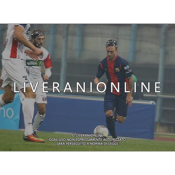 azione di bacioterracino CALCIO LEGA PRO LUMEZZANE-SAMBENEDETTESE,lumezzane(bs) 19 novembre 2016. Ph Fotolive Alessio Guitti / AGENZIA ALDO LIVERANI SAS