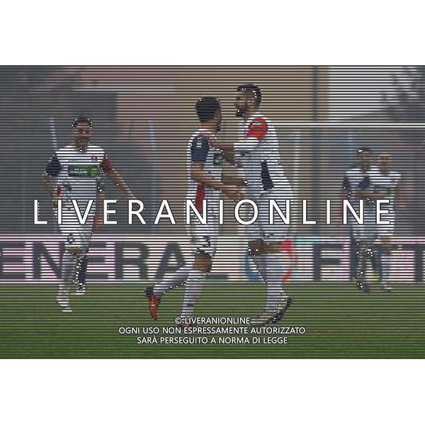 esultanza sambenedettese CALCIO LEGA PRO LUMEZZANE-SAMBENEDETTESE,lumezzane(bs) 19 novembre 2016. Ph Fotolive Alessio Guitti / AGENZIA ALDO LIVERANI SAS