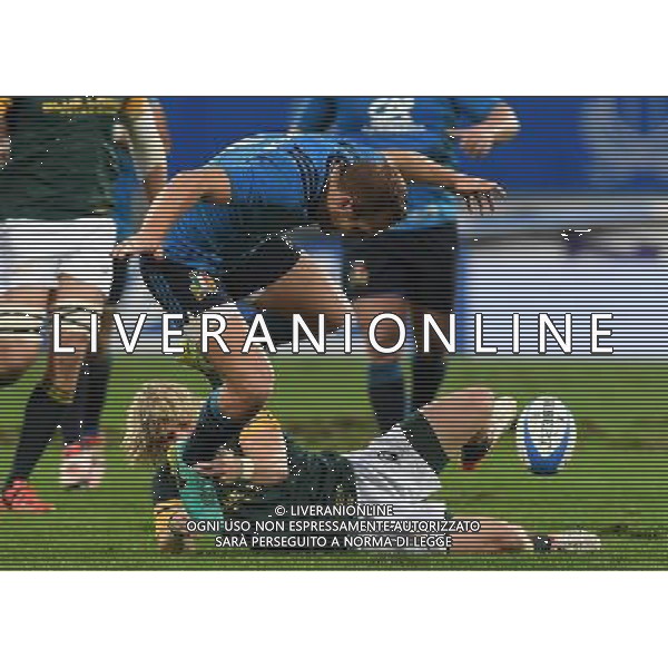 Cariparma Test Match 2016 di Rugby Firenze - 19.11.2016 Italia-Sud Africa Nella Foto:giulio bisegni fermato da faf de klerk /Ph.Vitez-Ag. Aldo Liverani