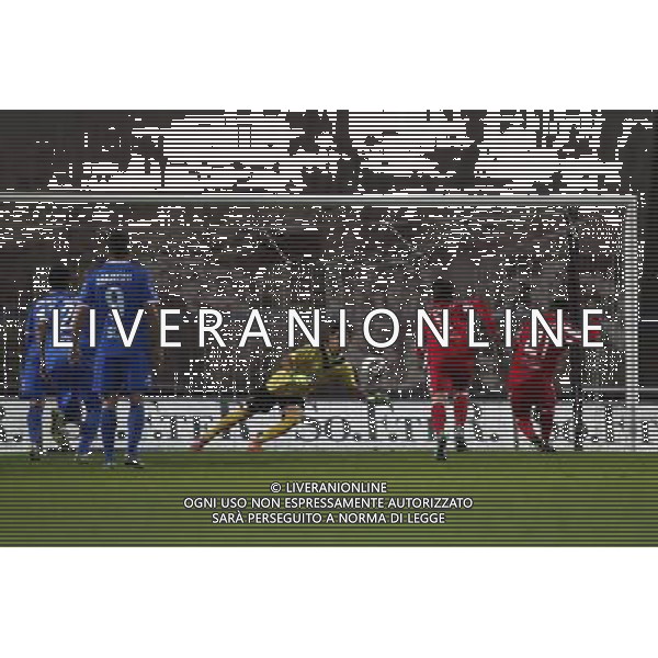 FORLI\' vs MANTOVA Campionato Lega Pro 14Âª giornata Girone B 19/11/2016 nella foto:BARDELLONI BATTE IL RIGORE DEL 2 A 0 Â©CLAUDIO ZAMAGNI/AGENZIA ALDO LIVERANI S.A.S.