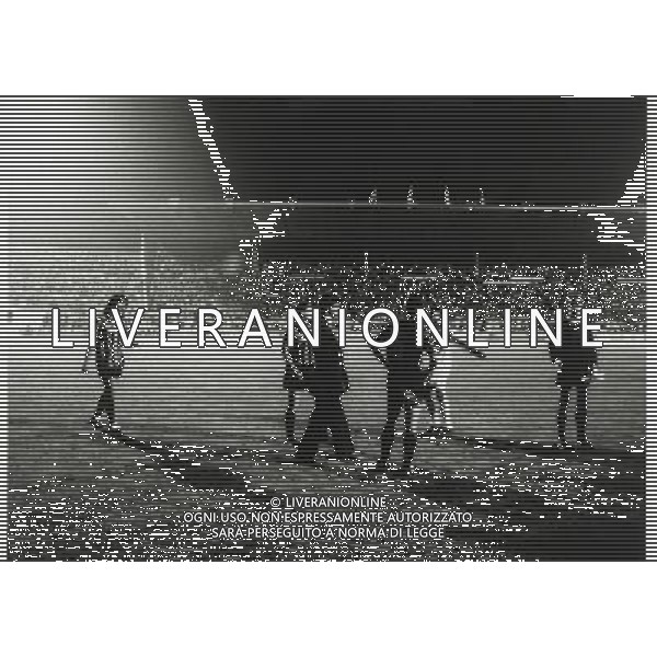 20 marzo 1991 stadio VŽlodrome Marsiglia- QUARTI DI FINALE DI CHAMPIONS LEAGUE OLIMPIQUE MARSIGLIA -MILAN NELLA FOTO IL MILAN PERDE 3-0 A TAVOLINO AG ALDO LIVERANI SAS