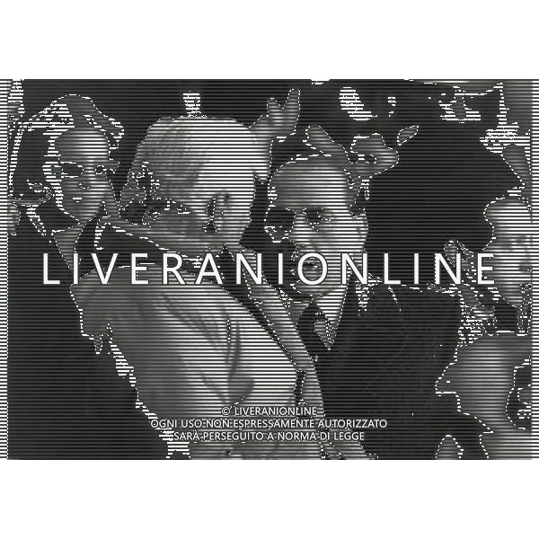 RETROSPETTIVA SILVIO BERLUSCONI PRESIDENTE MILAN CALCIO NELLA FOTO SILVIO BERLUSCONI PRESIDENTE DEL MILAN CALCIO CON GIANNI AGNELLI AG ALDO LIVERANI SAS