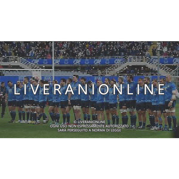 Cariparma Test Match 2016 di Rugby Firenze - 19.11.2016 Italia-Sud Africa Nella Foto:Squadra Italia schierata duante l\'inno /Ph.Vitez-Ag. Aldo Liverani