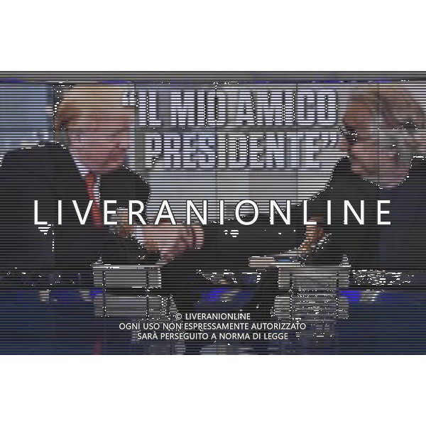 Trasmissione TV \' Porta a Porta \' Roma - 21.11.2016 - Studi RAI Teulada - nella foto: Flavio Briatore e Bruno Vespa /Ph.Corradetti-Ag Aldo Liverani / AGENZIA ALDO LIVERANI SAS