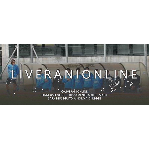 59Â°Torneo Mondiale di Calcio Giovanile \'Coppa Carnevale\' di Viareggio - Rosignano Solvay(LI) - 12.02.2007 Inter - San Marino Nella Foto:Ph.Vitez/Panchina Inter durante l\'inno nazionale FOTO MASSIMILIANO VITEZ-AG ALDO LIVERANI SAS