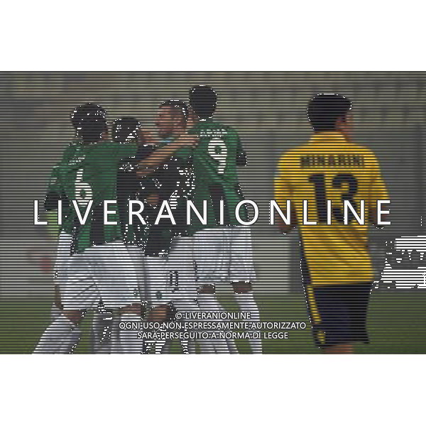 MODENA - PORDENONE CAMPIONATO CALCIO LEGA PRO 21 NOVEMBRE 2016 NELLA FOTO ESULTANZA PORDENONE ©OPTIMAFOTO / AGENZIA ALDO LIVERANI SAS