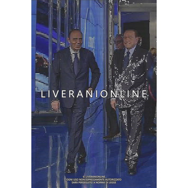 Trasmissione TV \' Porta a Porta \' Roma - 22.11.2016 - Studi RAI Teulada - nella foto: Silvio Berlusconi e Bruno Vespa /Ph.Corradetti-Ag Aldo Liverani / AGENZIA ALDO LIVERANI SAS