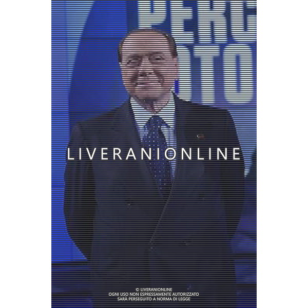Trasmissione TV \' Porta a Porta \' Roma - 22.11.2016 - Studi RAI Teulada - nella foto: Silvio Berlusconi /Ph.Corradetti-Ag Aldo Liverani / AGENZIA ALDO LIVERANI SAS