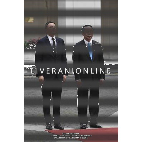 Il presidente del Consiglio Matteo Renzi incontra il presidente della Repubblica Socialista del Vietnam Tran Dai Quang - Roma - 23.11.2016 - Palazzo Chigi - nella foto: Matteo Renzi e Tran Dai Quang / Ph. Corradetti-Ag Aldo Liverani