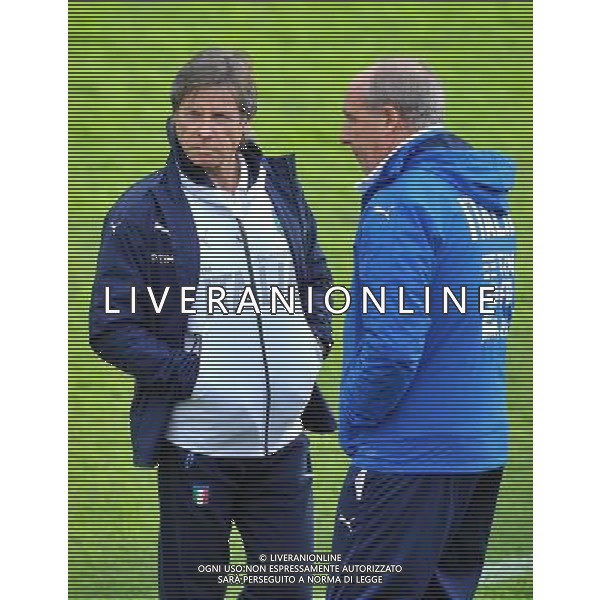 Foto: Aldo Liverani 23/11/2016 Firenze ( Italia) Nazionale Italiana calcio Raduno della Nazionale italiana di calcio, Centro Tecnico Federale di Coverciano Nella foto: Gabriele Oriali e l\'allenatore Giampiero Ventura © / AGENZIA ALDO LIVERANI SAS