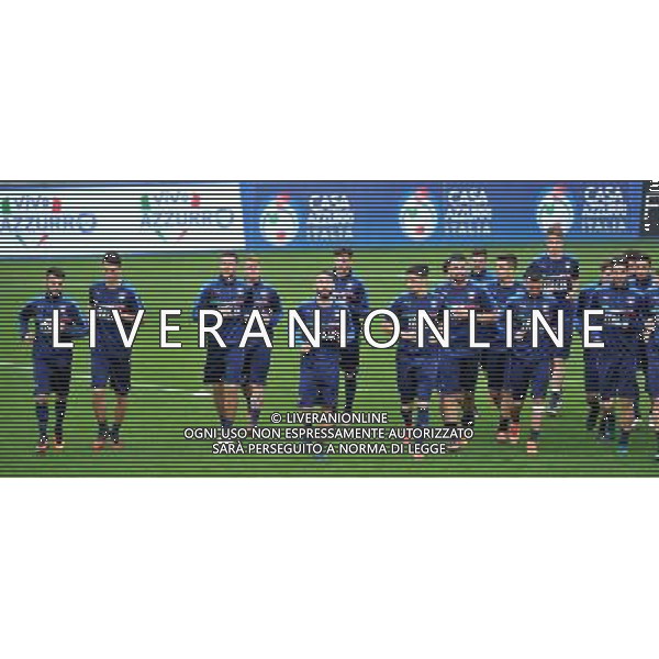 Foto: Aldo Liverani 23/11/2016 Firenze ( Italia) Nazionale Italiana calcio Raduno della Nazionale italiana di calcio, Centro Tecnico Federale di Coverciano Nella foto: i giocatori della nazionale durante la corsa di gruppo © / AGENZIA ALDO LIVERANI SAS