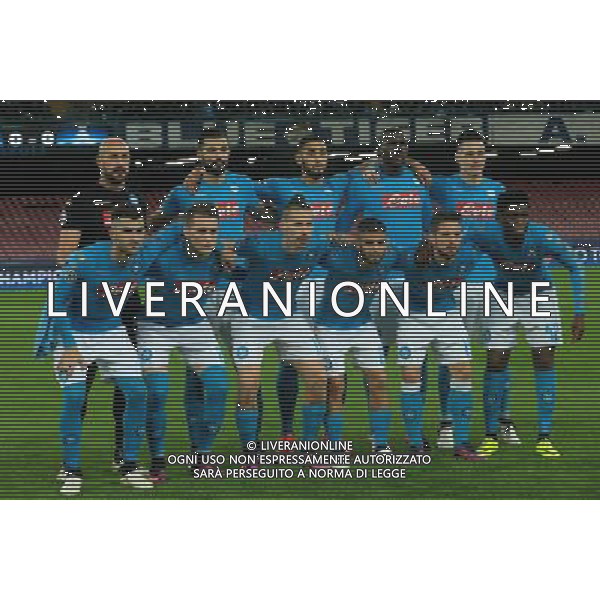 NAPOLI - DINAMO KIEV CHAMPIONS LEAGUE 23 NOVEMBRE 2016 NELLA FOTO LA FORMAZIONE DEL NAPOLI © MOSCA / AGENZIA ALDO LIVERANI SAS