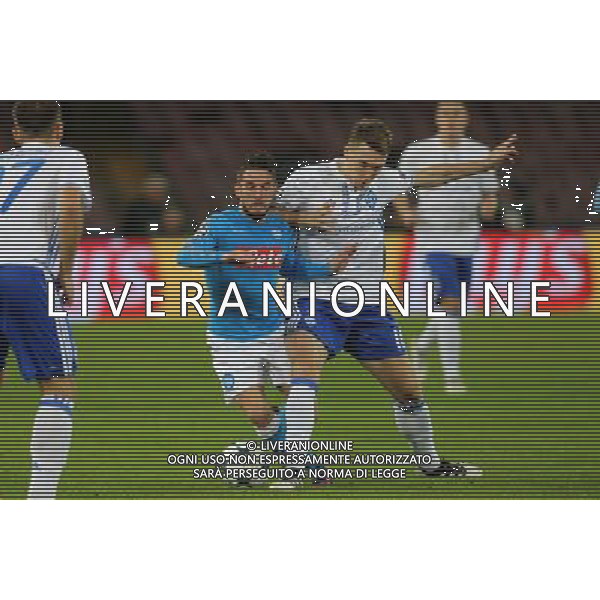 NAPOLI - DINAMO KIEV CHAMPIONS LEAGUE 23 NOVEMBRE 2016 NELLA FOTO MERTENS, SYDORCHUK © MOSCA / AGENZIA ALDO LIVERANI SAS